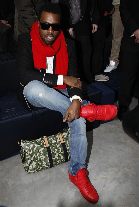 kanye west louis vuitton sneakers red|red boots kanye west.